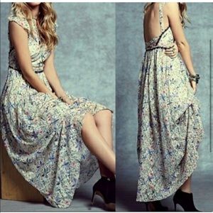 •nwt• Free People Cherry Blossom Spring Garden maxi dress